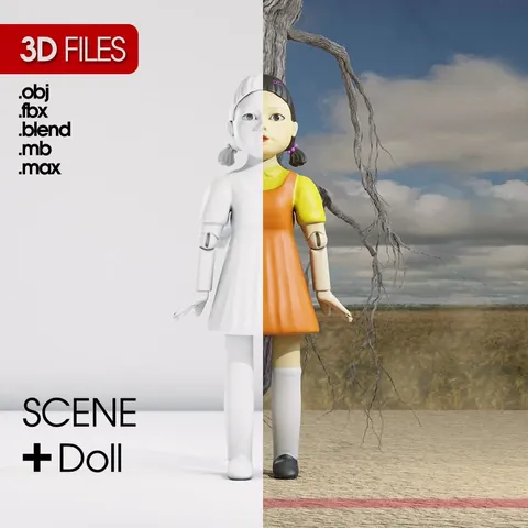 Squid Game Character Model - Blender 3d models