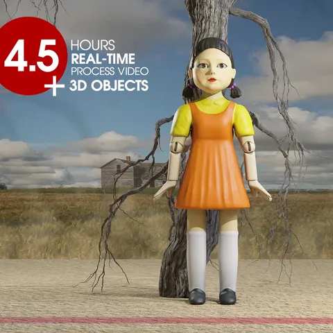 Squid Game Process Video - Blender tutorials & courses