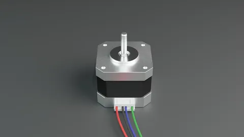 Standard Nema 17 Stepper Motor - Blender 3d models
