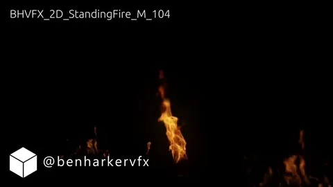 Standing Fire Medium Scale - Blender textures & materials