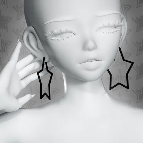 Star Earrings - Blender 3d models