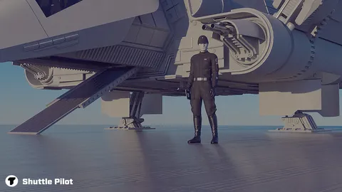 Lambda Shuttle Pilot - Blender 3d models