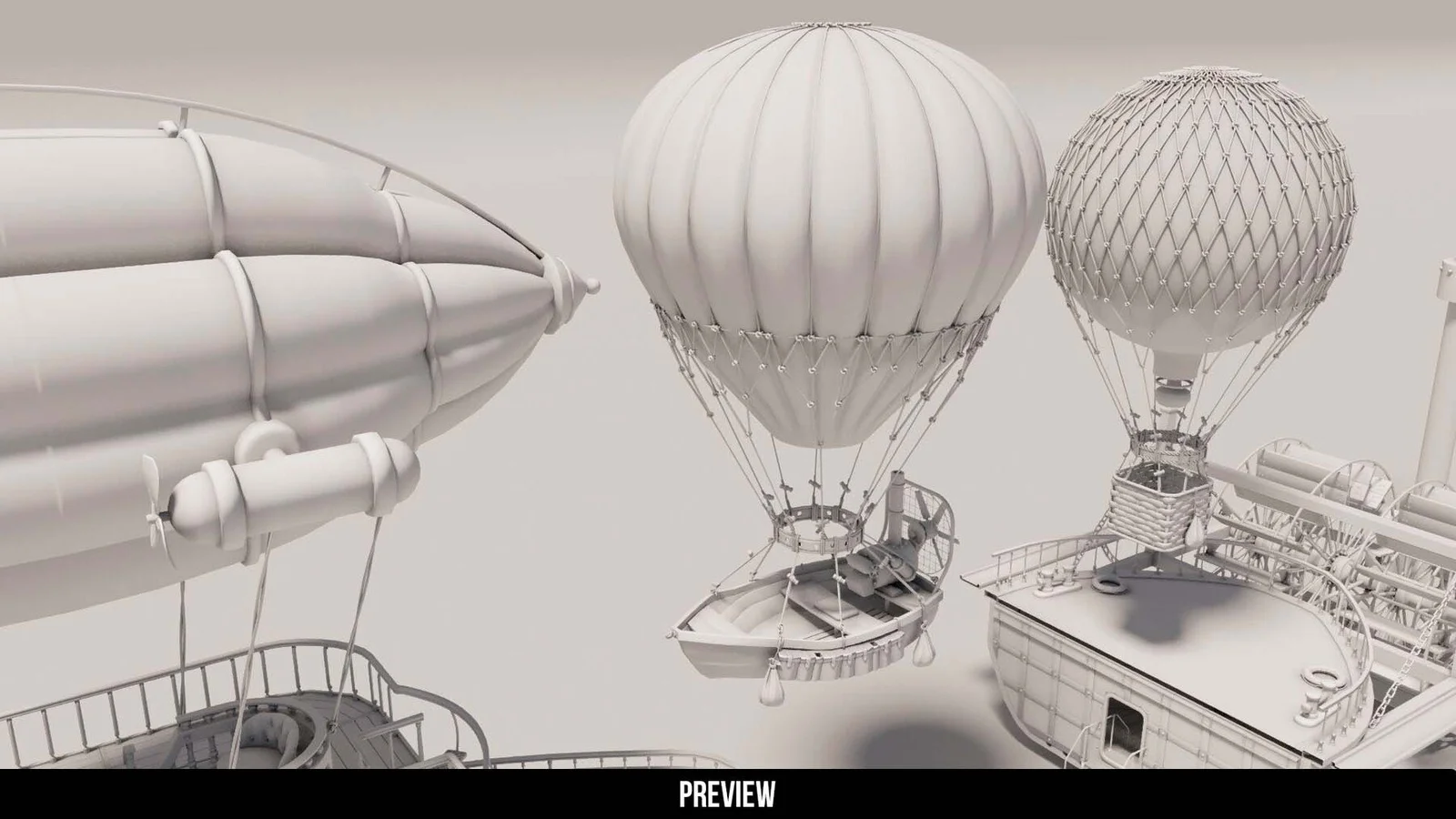 Steamboat Kitbash Set screenshot 5