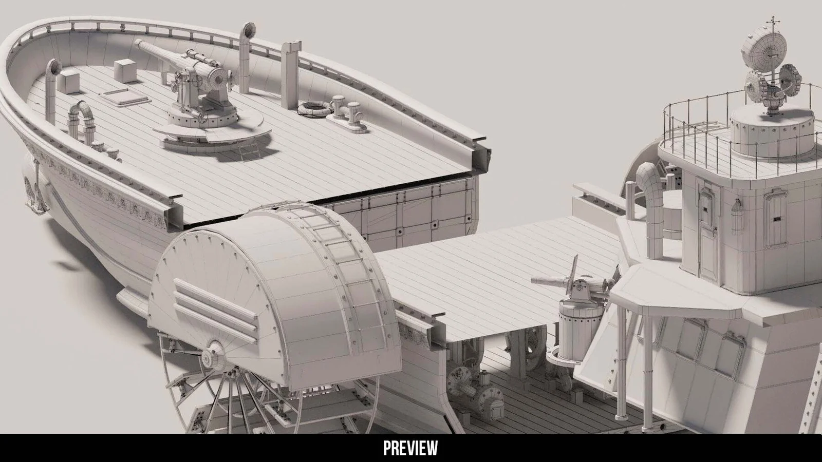 Steamboat Kitbash Set screenshot 6