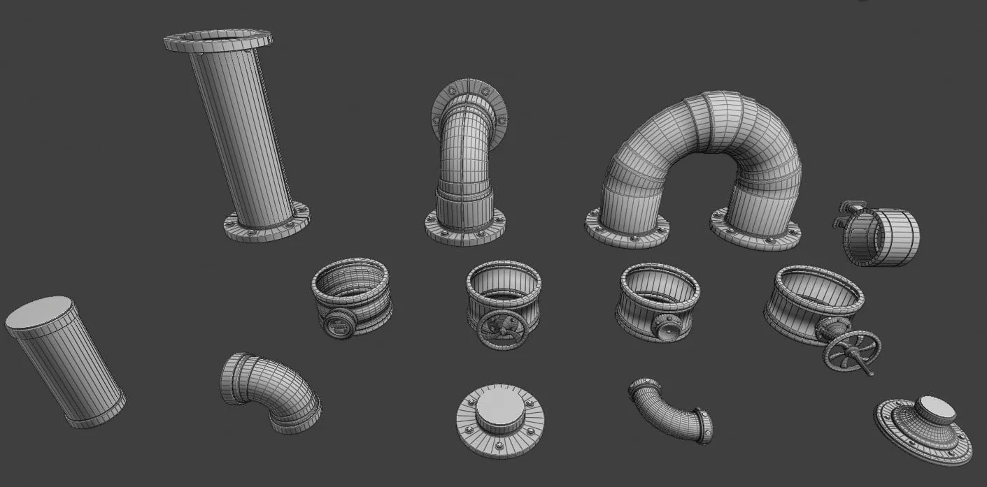 Steampunk Pipes 3D Kit screenshot 4