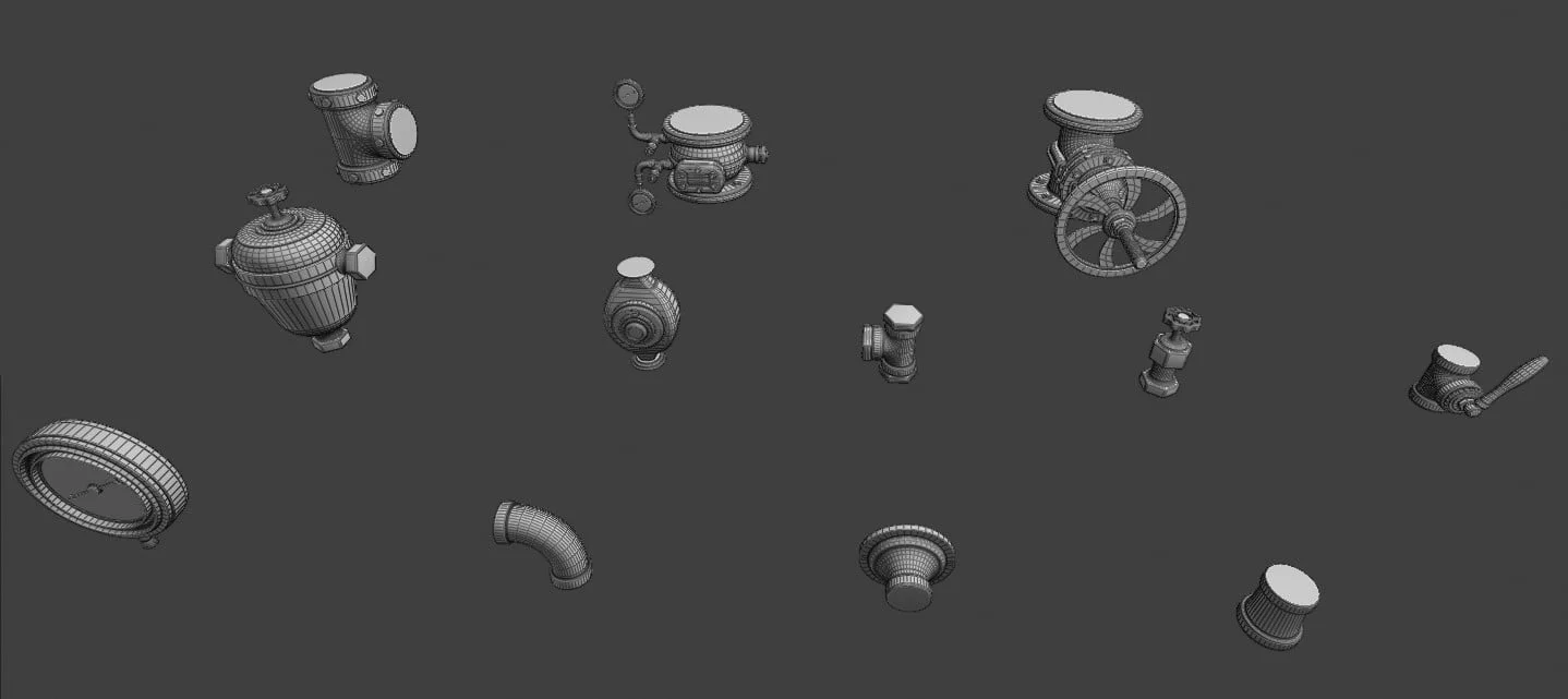 Steampunk Pipes 3D Kit screenshot 5