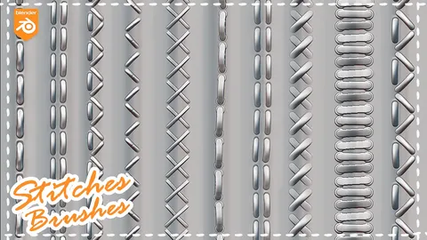 Stitches Fabric Brushes - Blender sculpting brushes