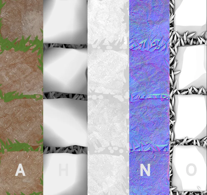 Stylized Stone Path Material screenshot 2