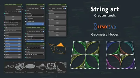 String Art Creator Tools - Blender geometry nodes