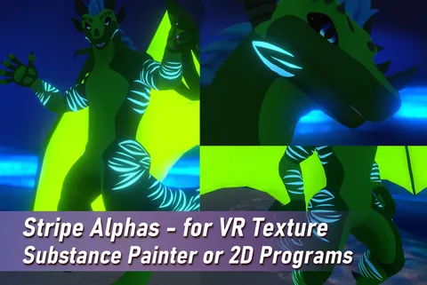 Stripe Alphas - Blender sculpting brushes