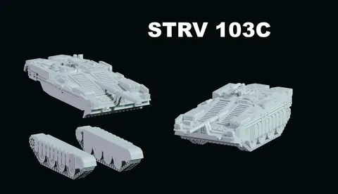 Strv 103 C Tank - Blender 3d models