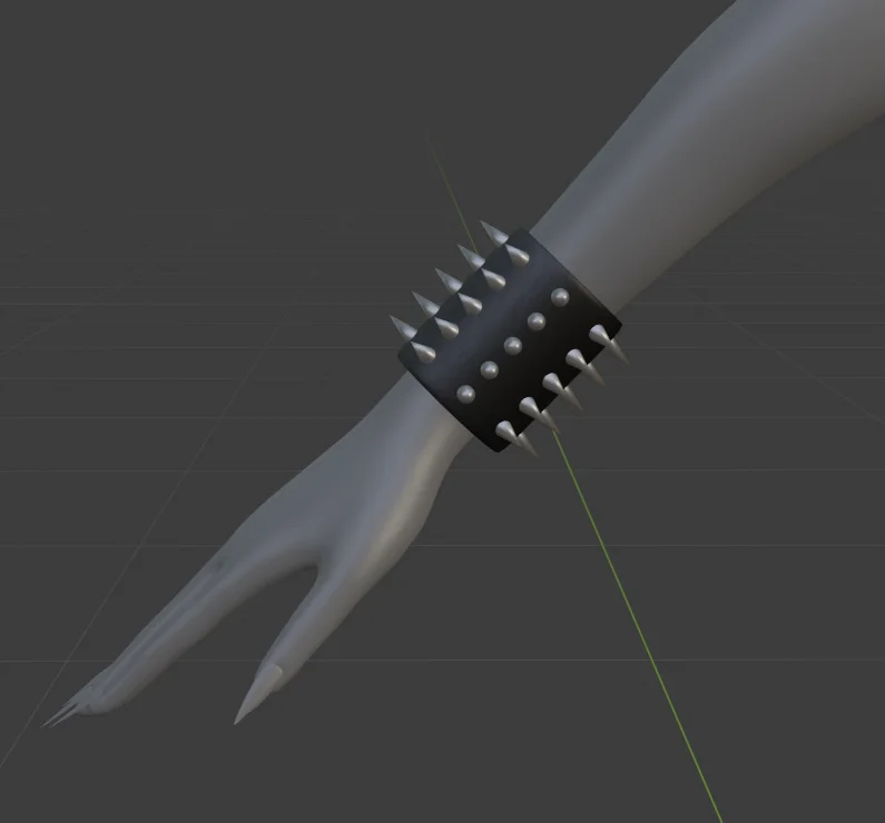 Studded Spiky Cuff Bracelet screenshot 2