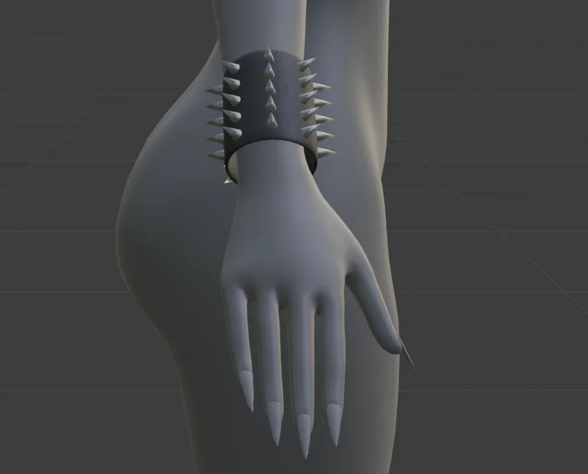 Studded Spiky Cuff Bracelet screenshot 3