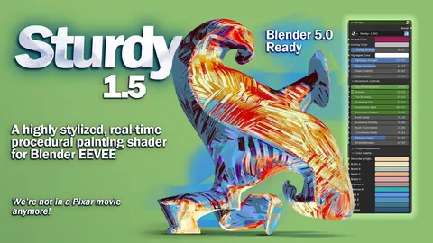 Sturdy Procedural Painting Shader - Blender shaders