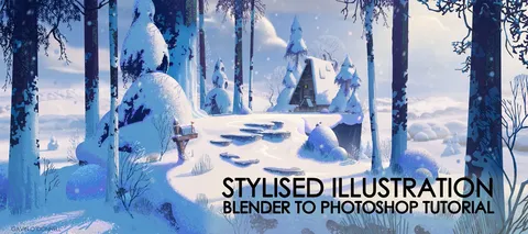 Stylised Illustration - Blender tutorials & courses