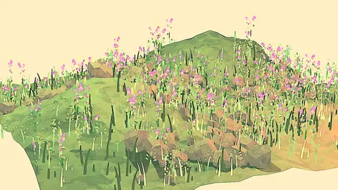 Stylized 2D/3D Landscape - Blender scenes