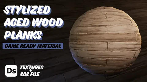 Stylized Aged Wood Planks - Blender textures & materials
