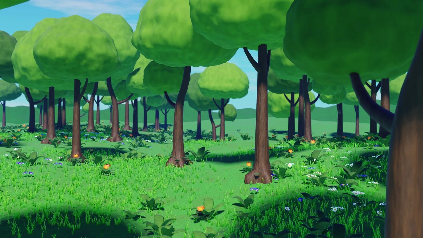 Stylized Animated Forest Meadow screenshot 2