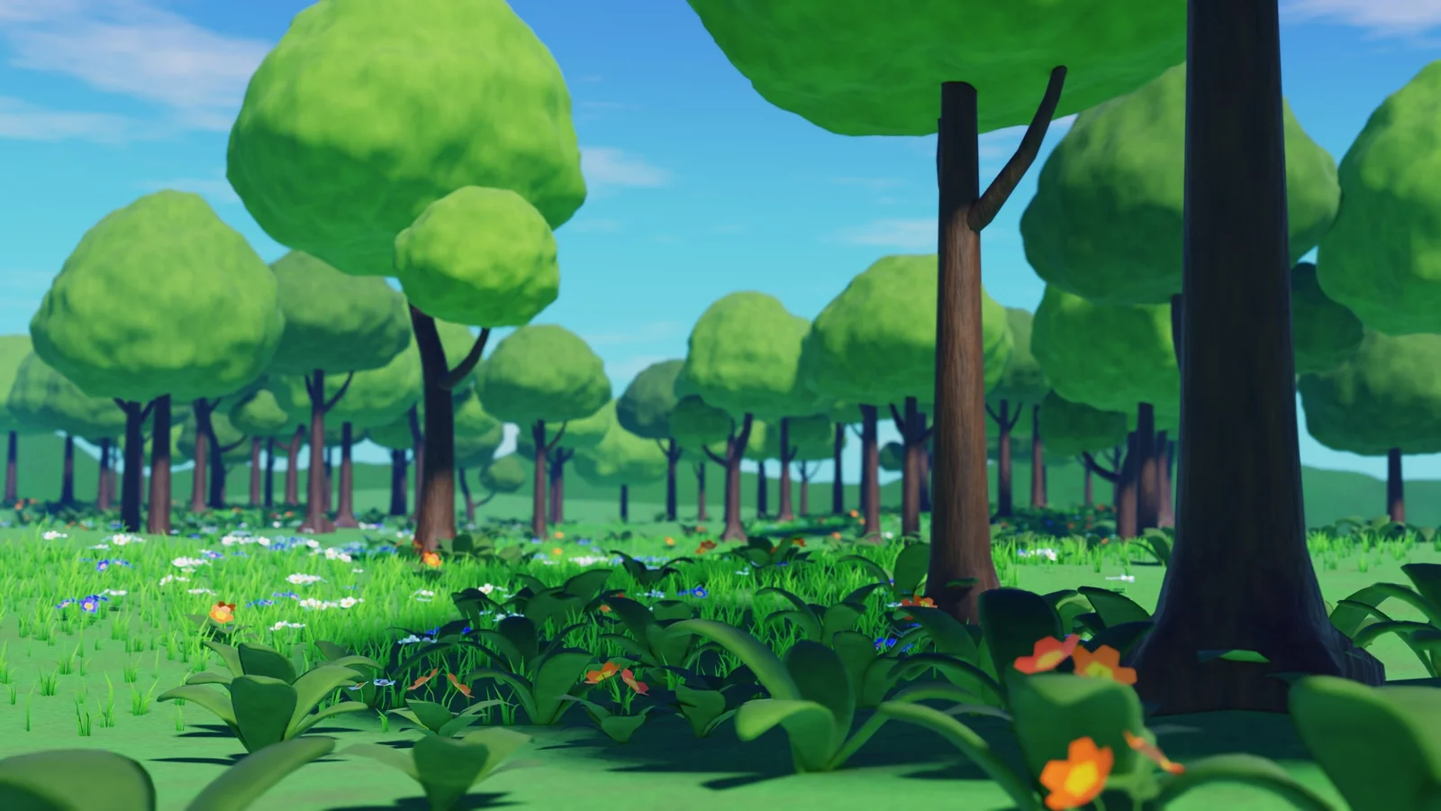 Stylized Animated Forest Meadow screenshot 3