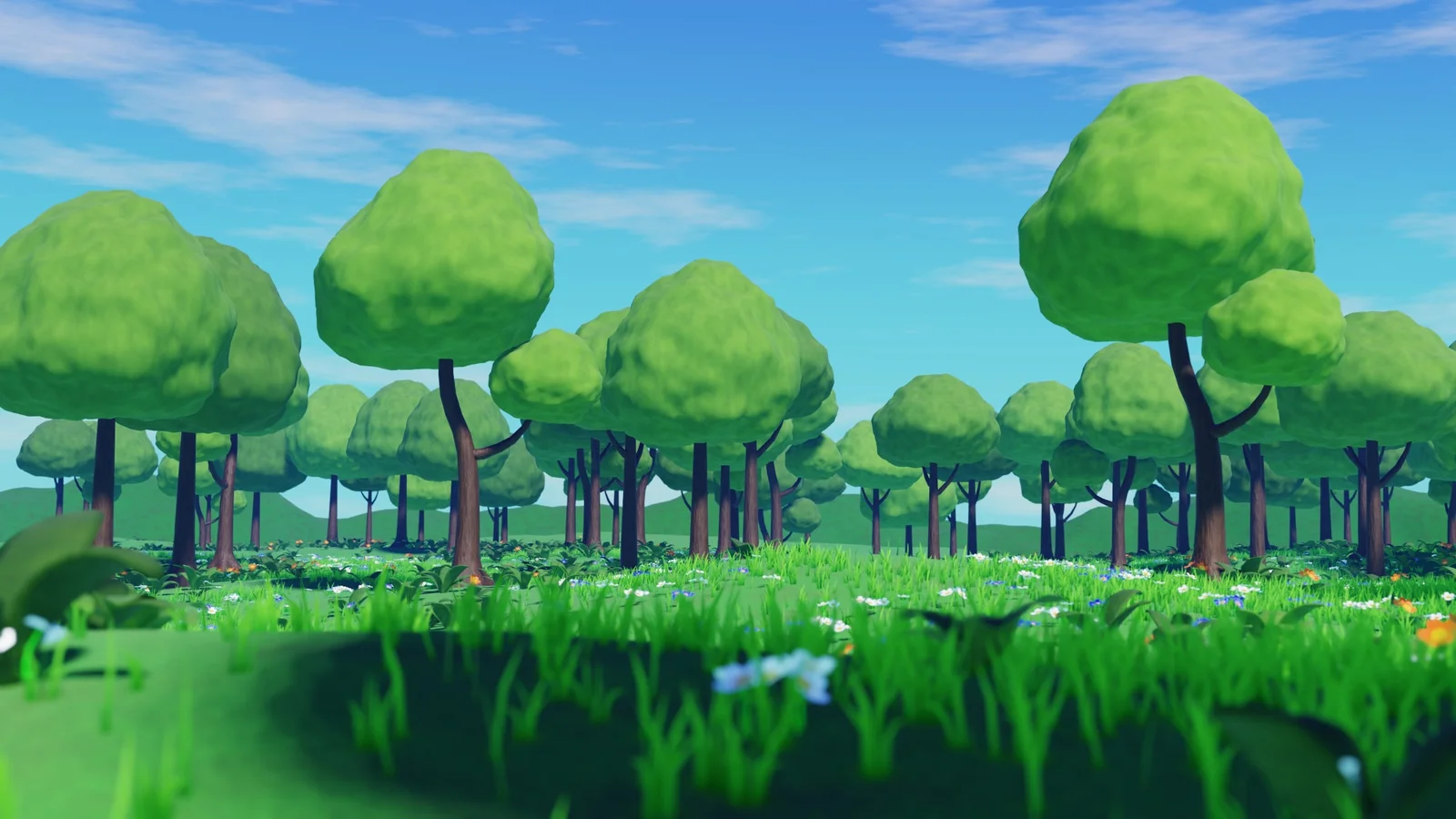 Stylized Animated Forest Meadow screenshot 4