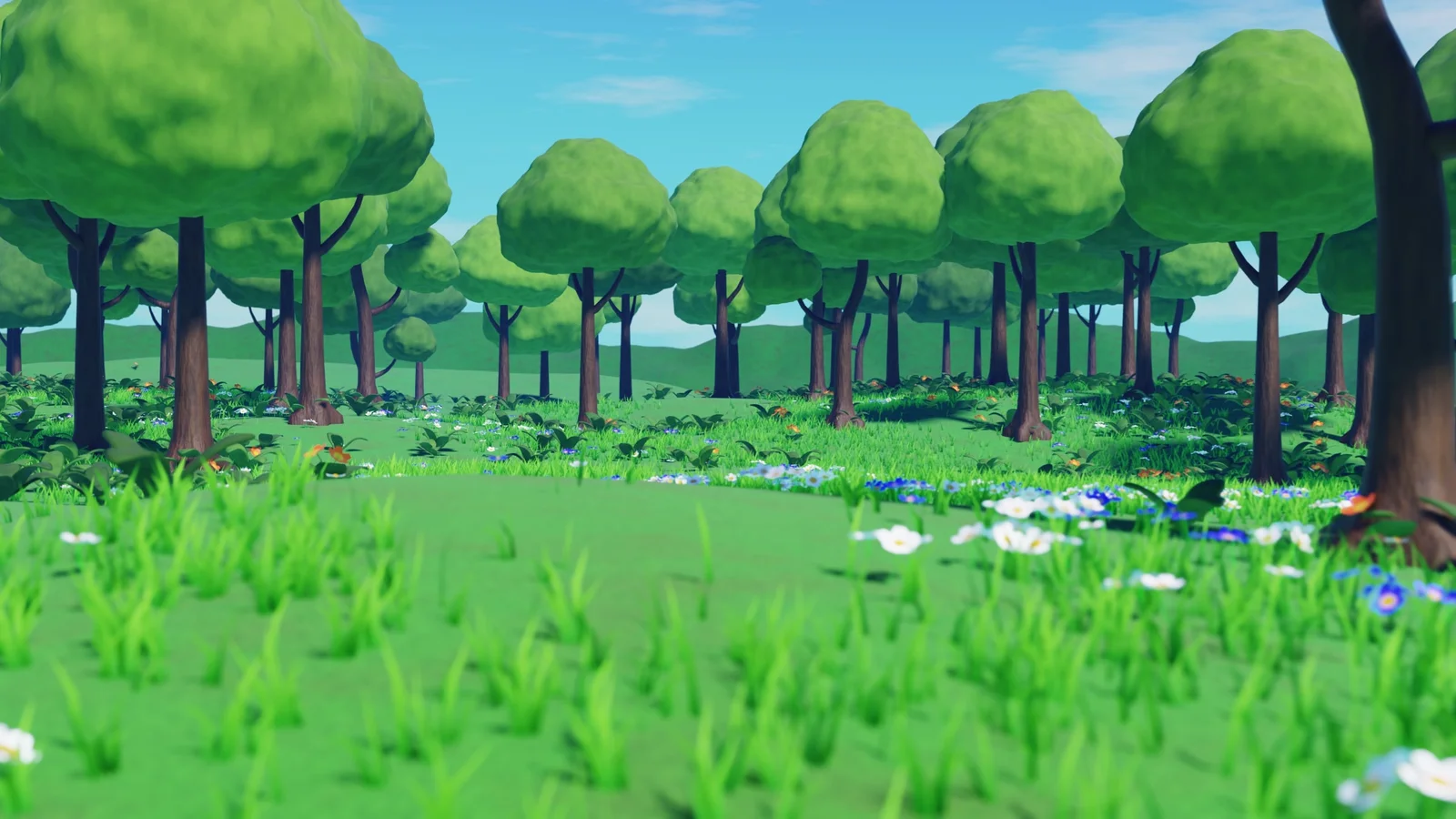Stylized Animated Forest Meadow screenshot 8