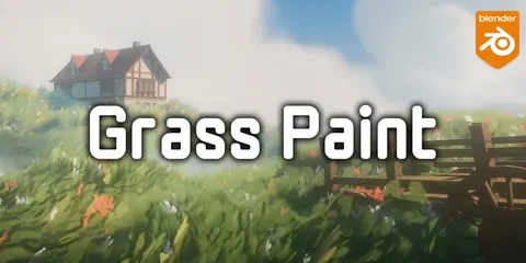 GrassPaint - Blender geometry nodes