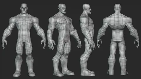 Stylized Average Infinity Basemesh - Blender 3d models