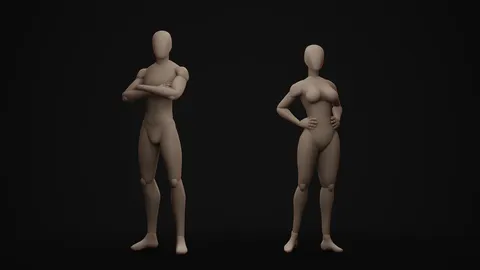 Stylized Base Meshes - Blender 3d models