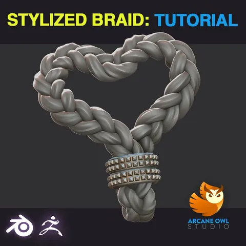 Stylized Braid Tutorial - Blender tutorials & courses