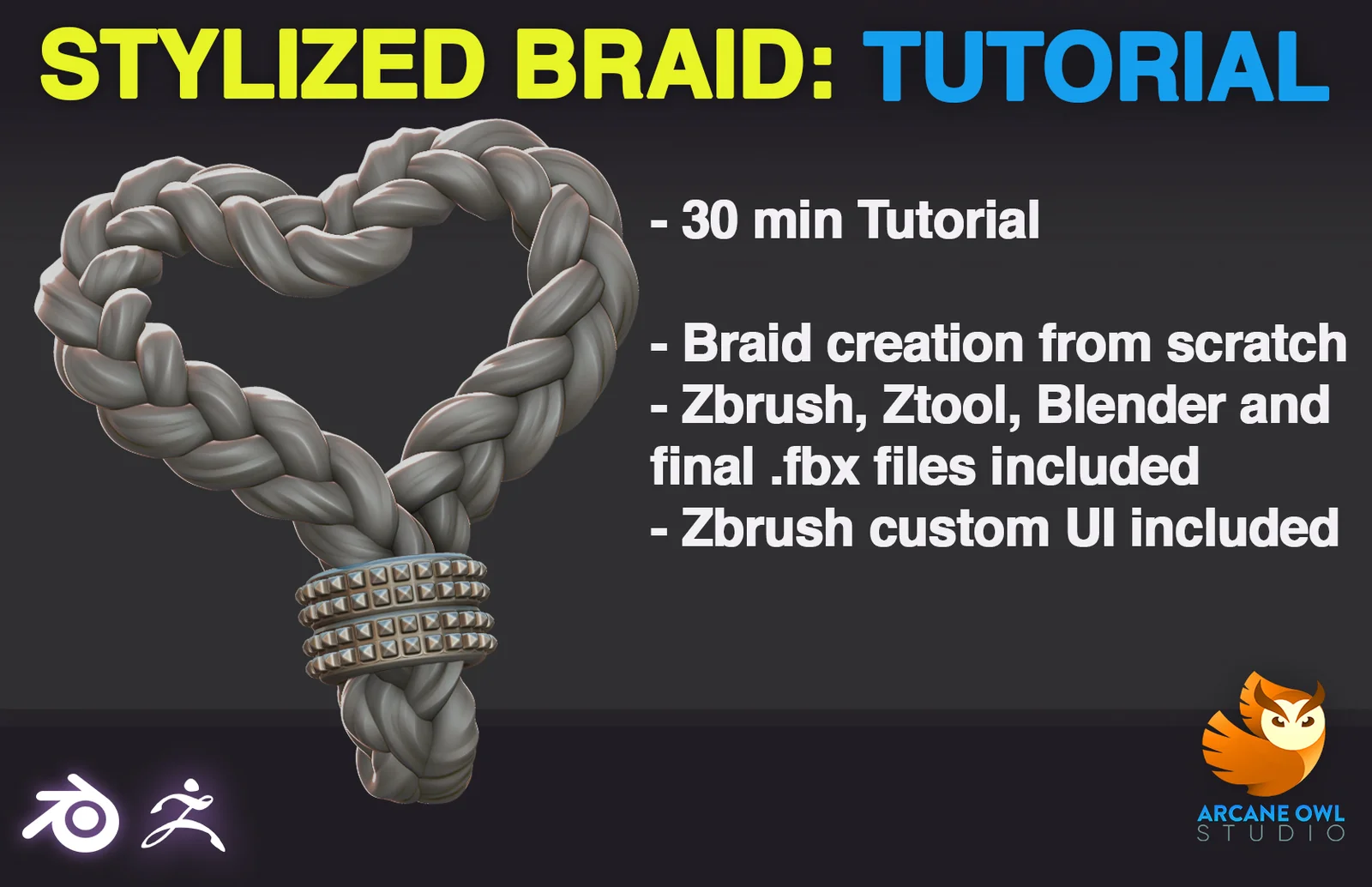 Stylized Braid Tutorial screenshot 2
