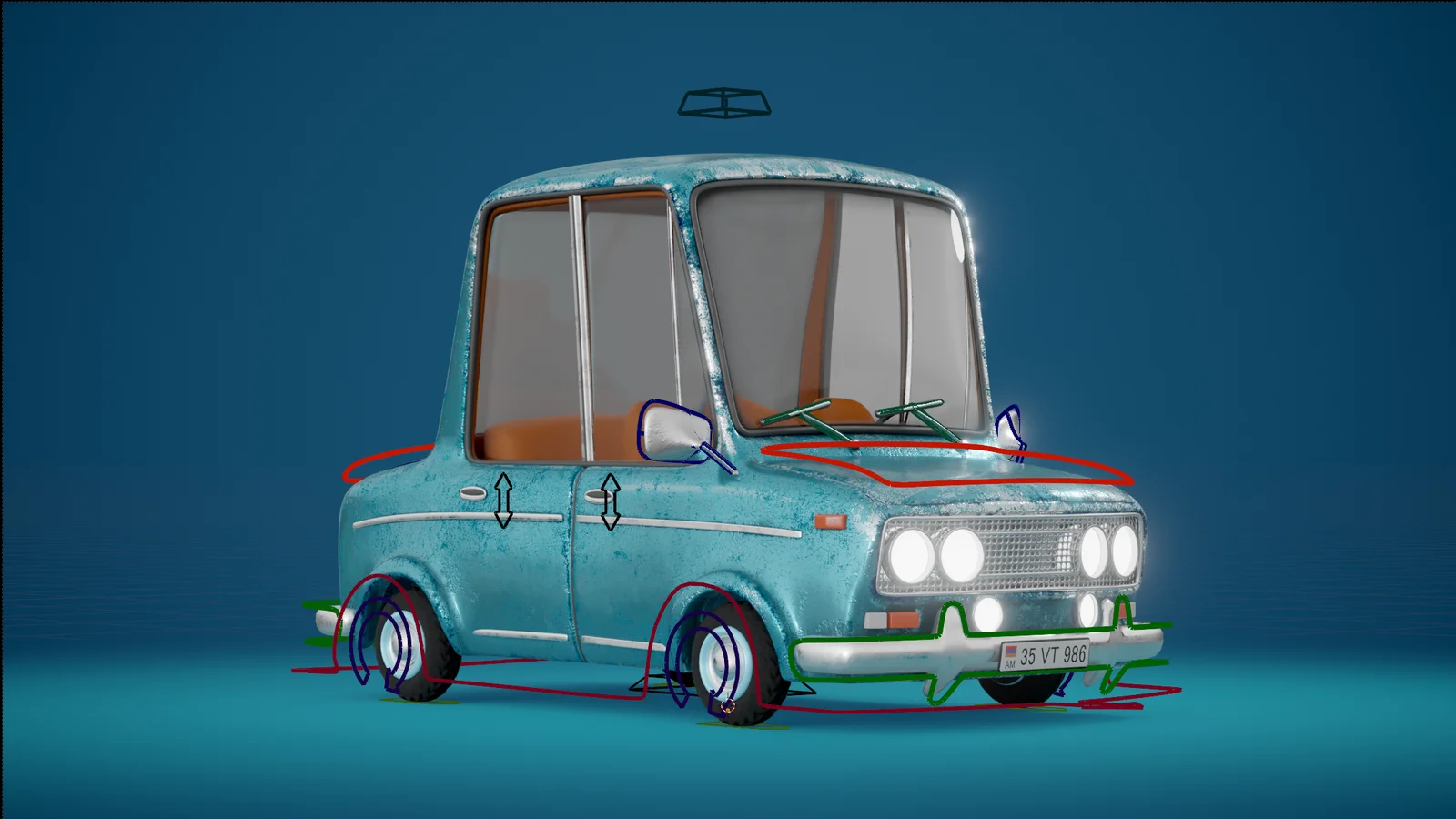 Stylized Car Rig screenshot 2
