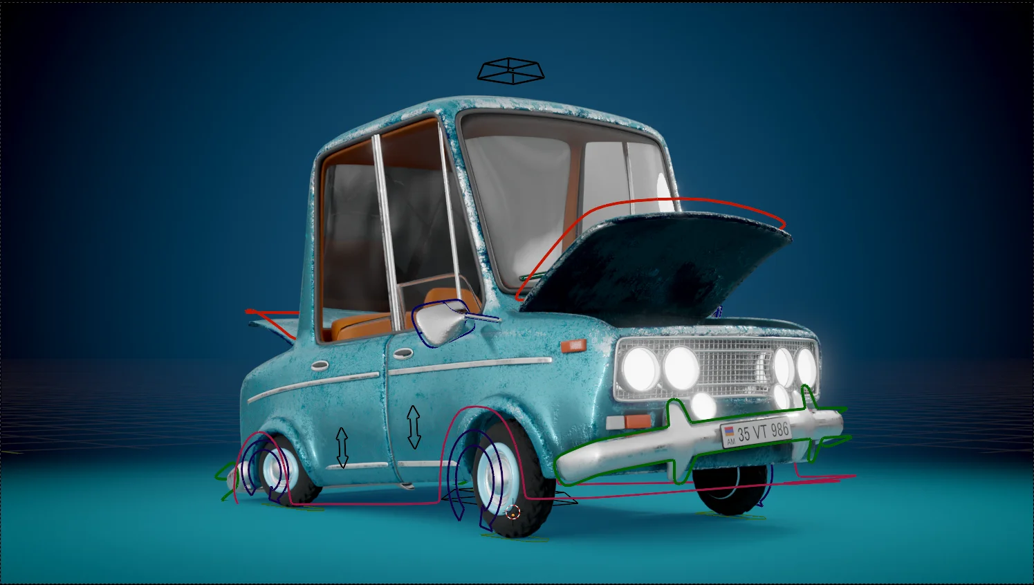 Stylized Car Rig screenshot 7