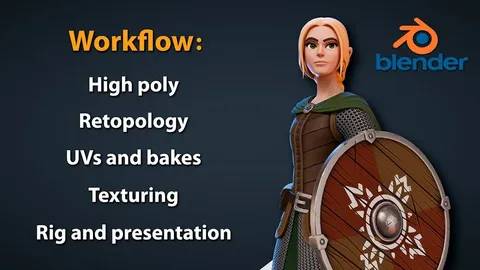 Stylized Character Creation for Games - Blender tutorials & courses