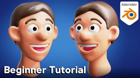 Stylized Character Face - Blender tutorials & courses