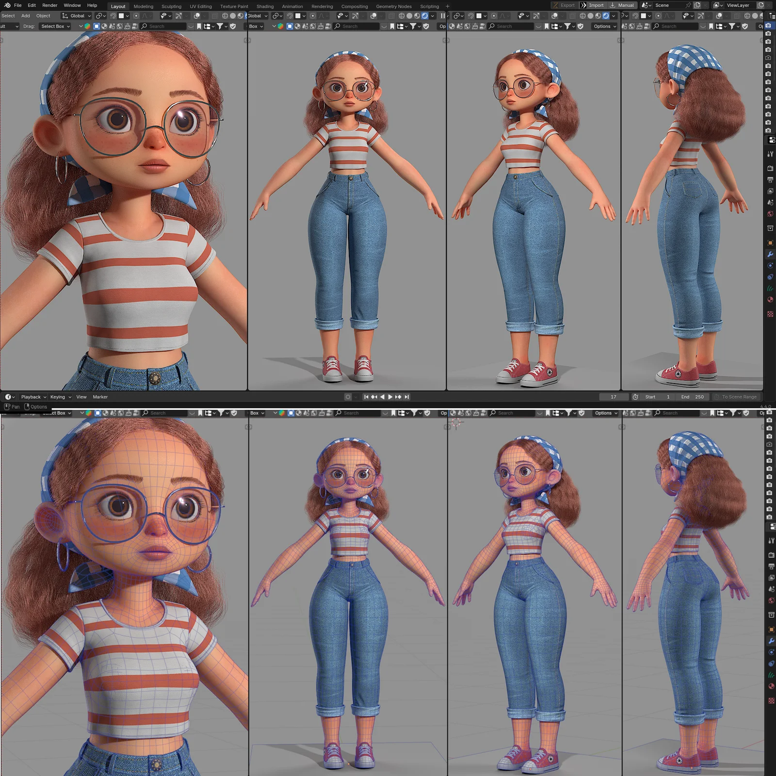 Stylized Character Modeling: Jean screenshot 2