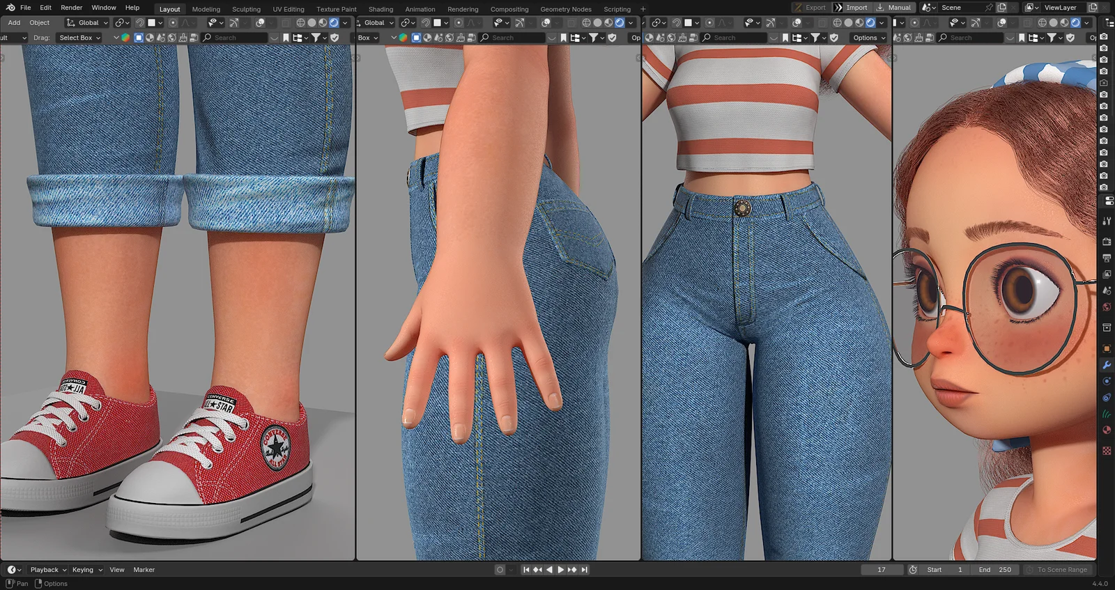 Stylized Character Modeling: Jean screenshot 3