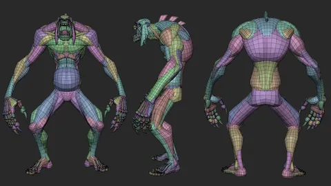 Stylized Creature Anatomy Blockout - Blender 3d models