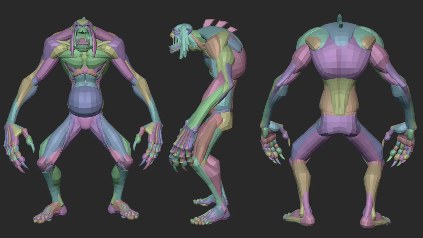 Stylized Creature Anatomy Blockout screenshot 2