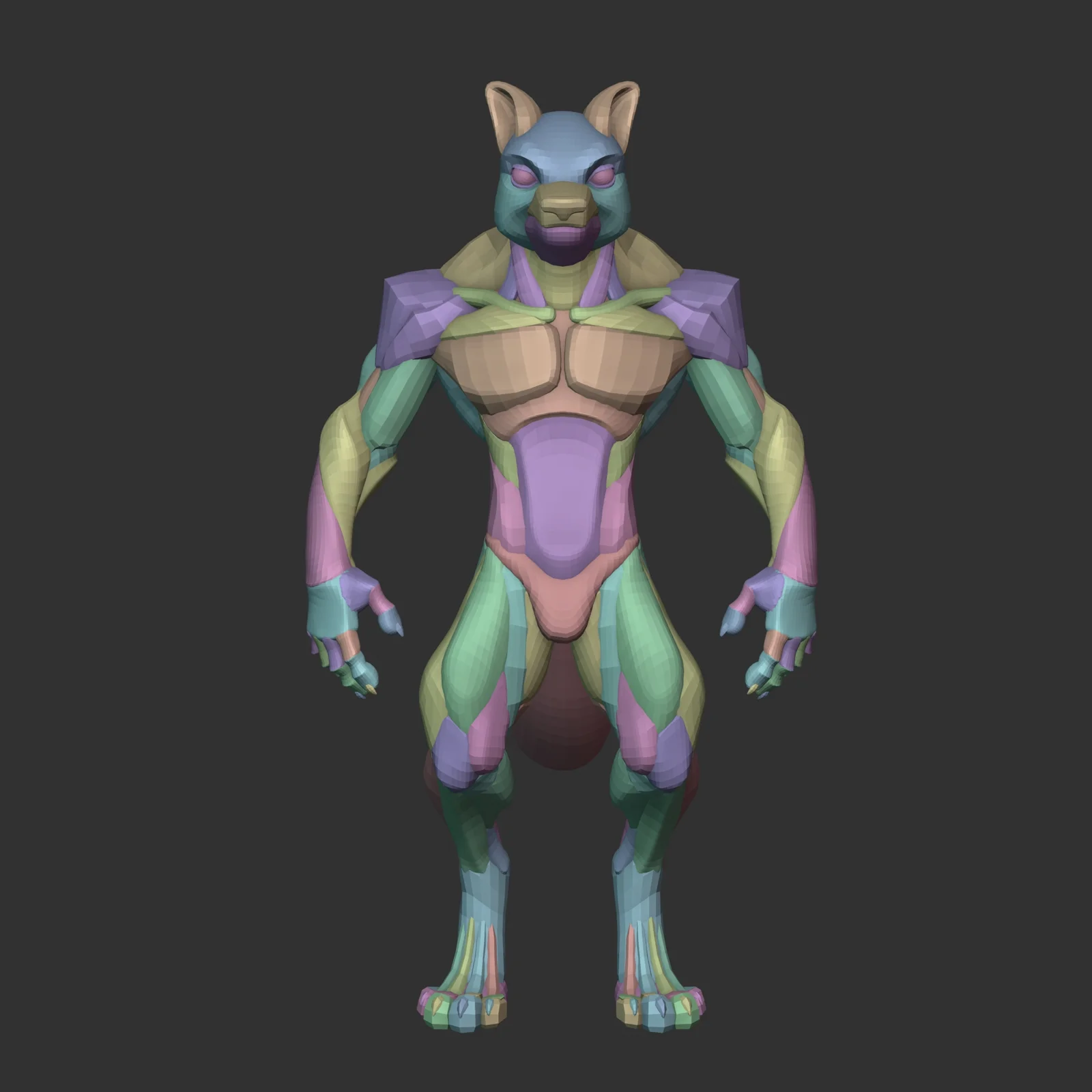 Stylized Werewolf Blockout screenshot 3
