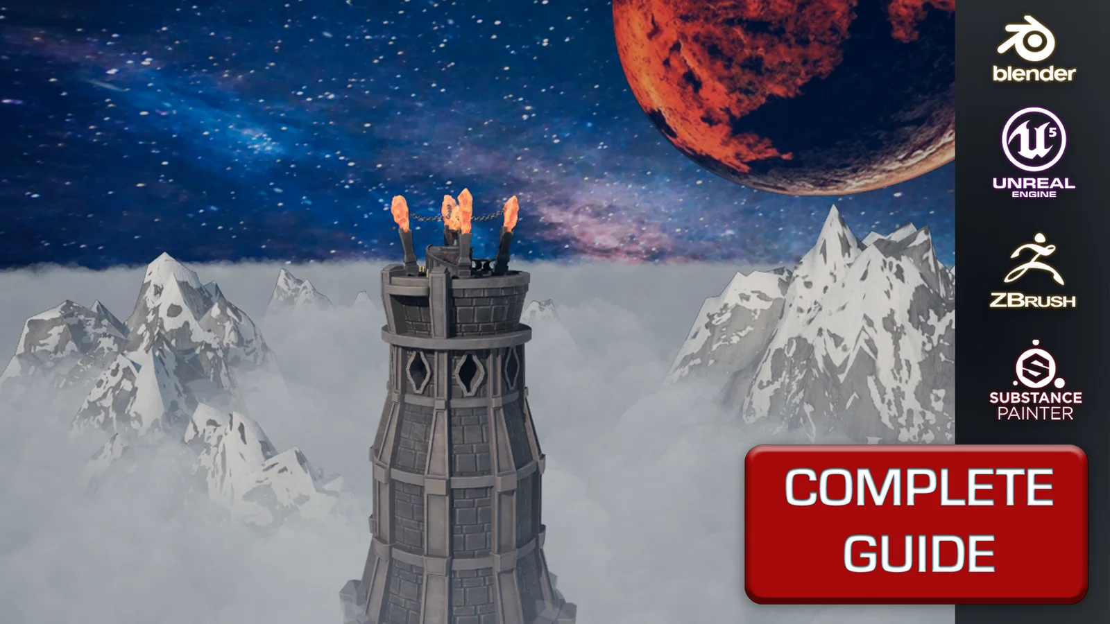 Stylized Crystal Tower Modular Pack screenshot 3