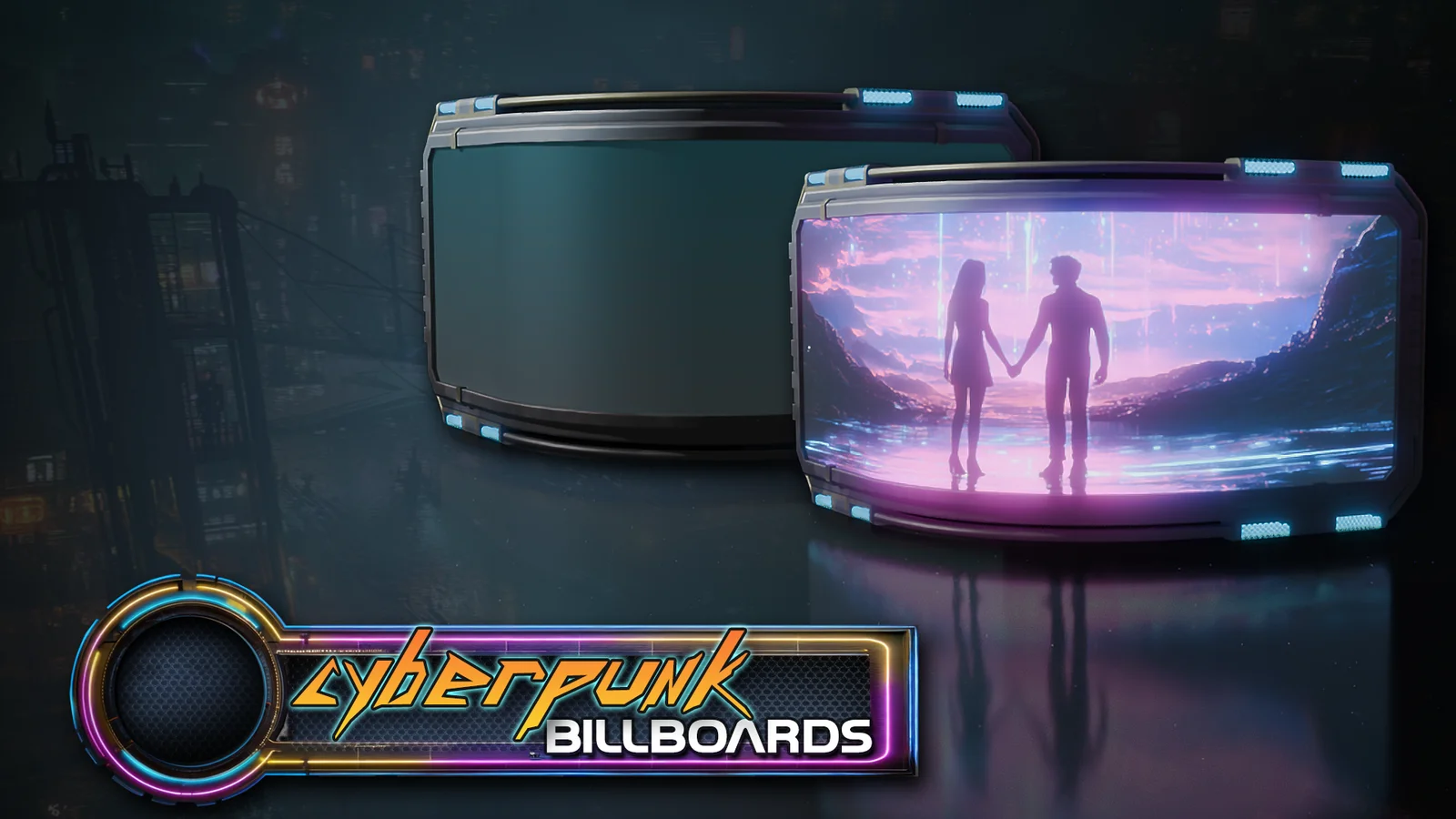 Stylized Cyberpunk Billboard Pack screenshot 6