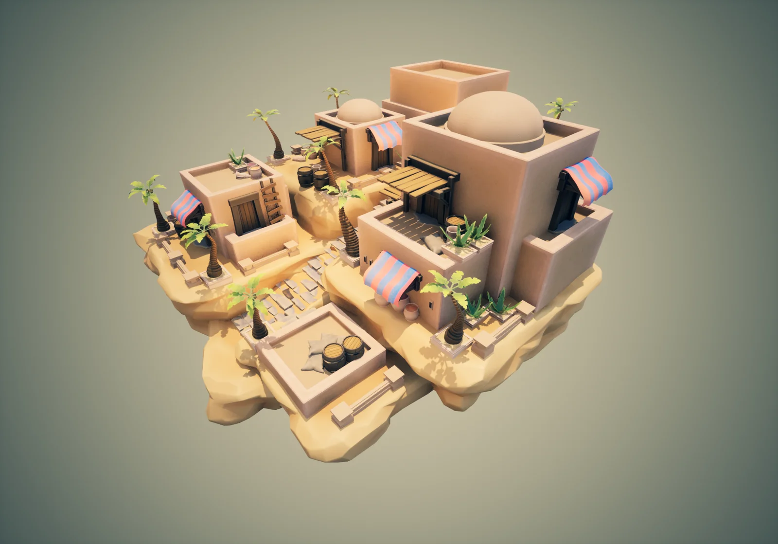 Stylized Desert Town Modular Pack screenshot 4