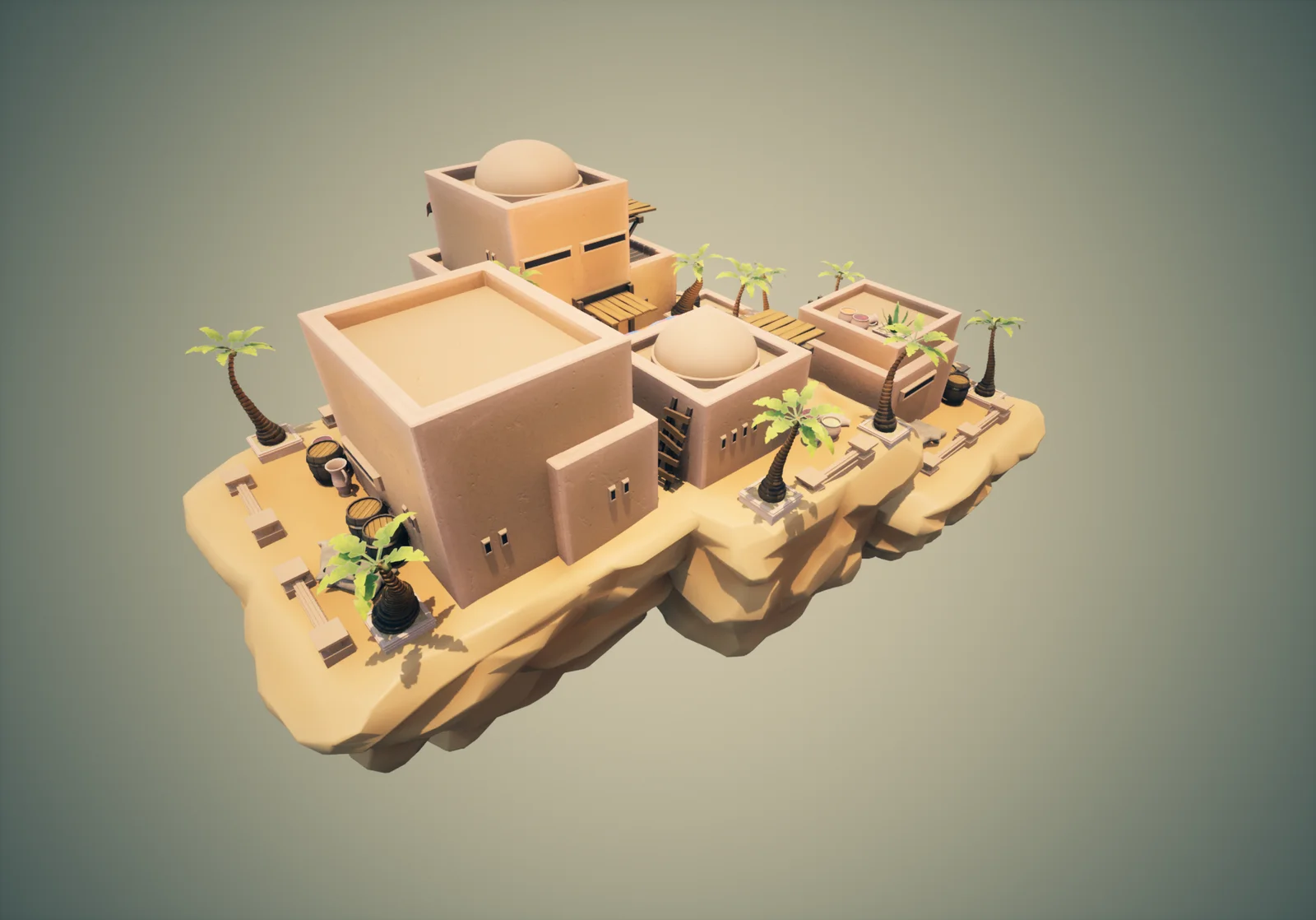 Stylized Desert Town Modular Pack screenshot 5