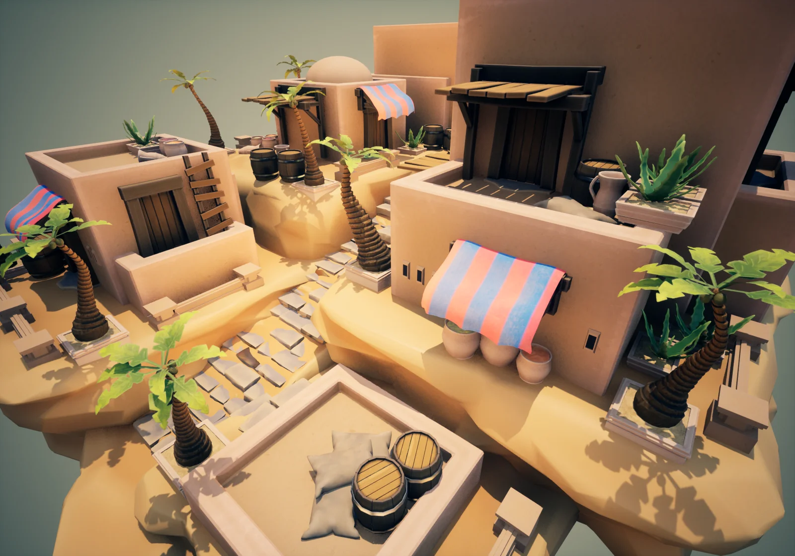 Stylized Desert Town Modular Pack screenshot 6