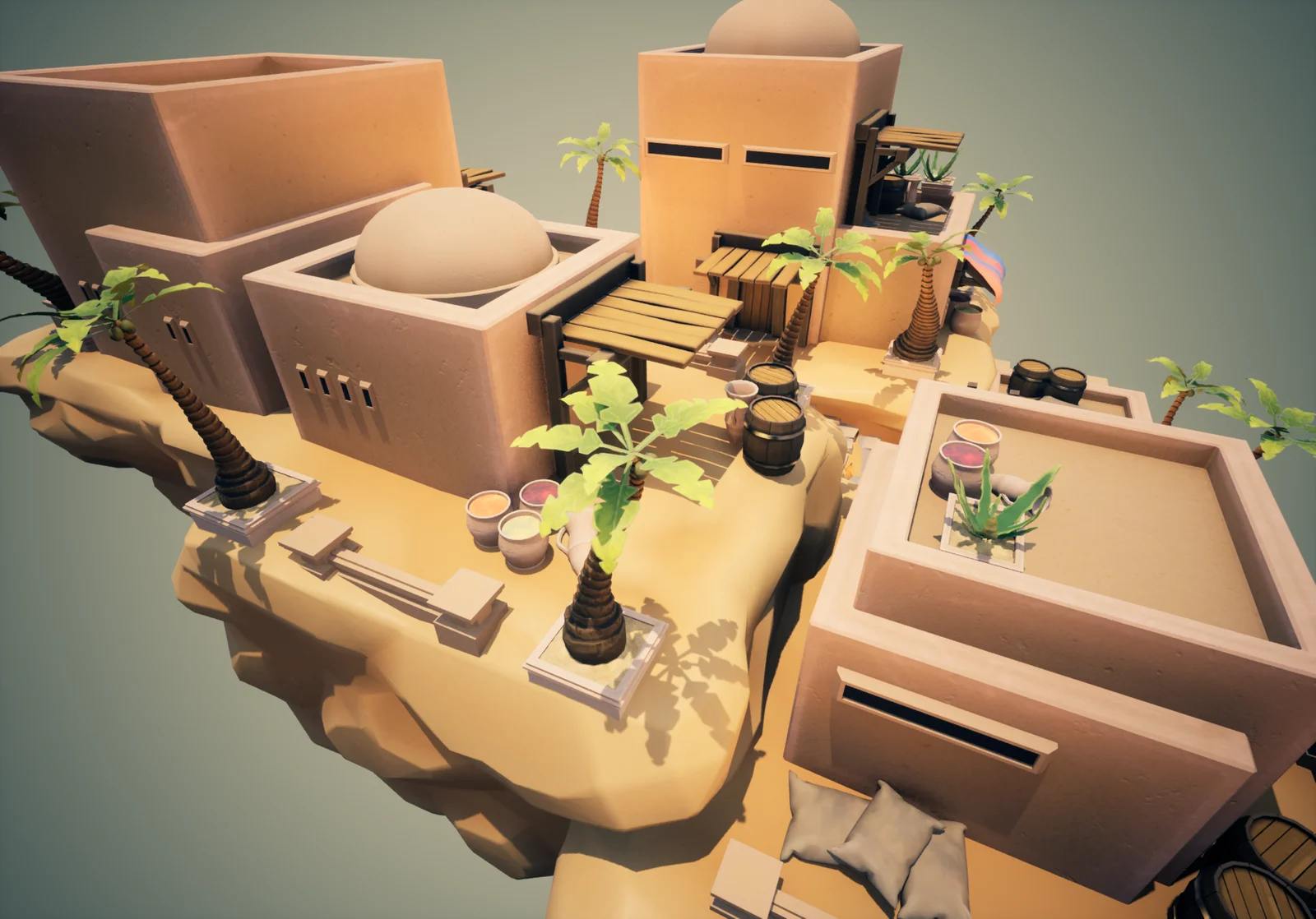 Stylized Desert Town Modular Pack screenshot 7