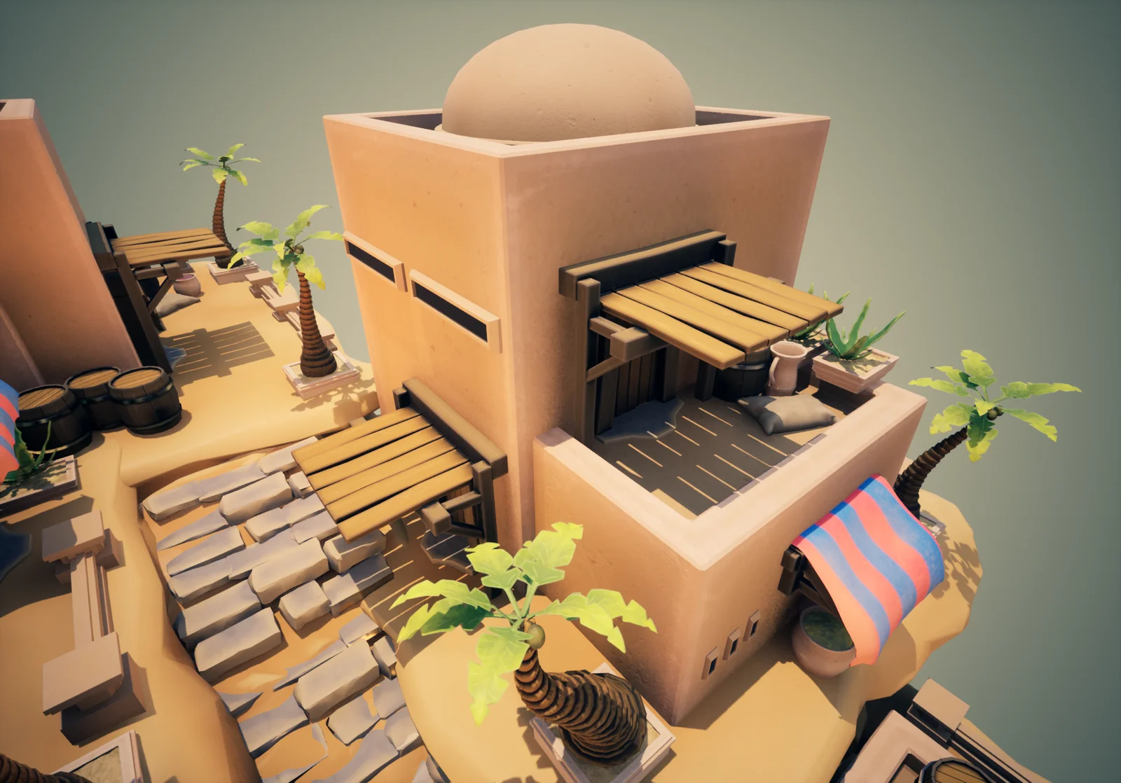 Stylized Desert Town Modular Pack screenshot 8