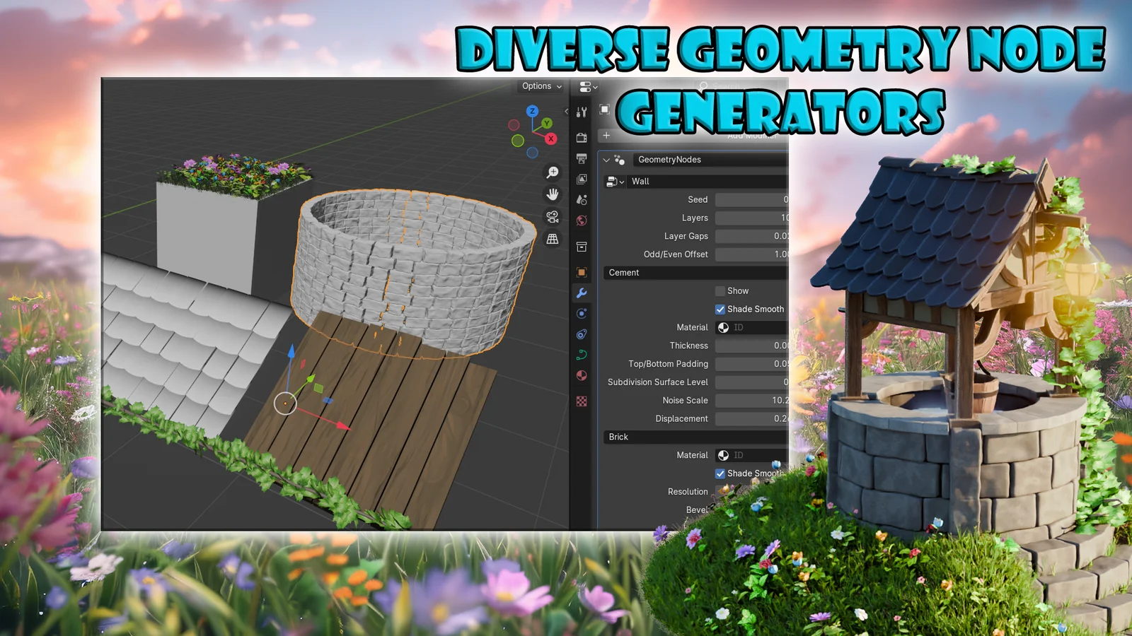 Stylized Environments Geo Nodes screenshot 4