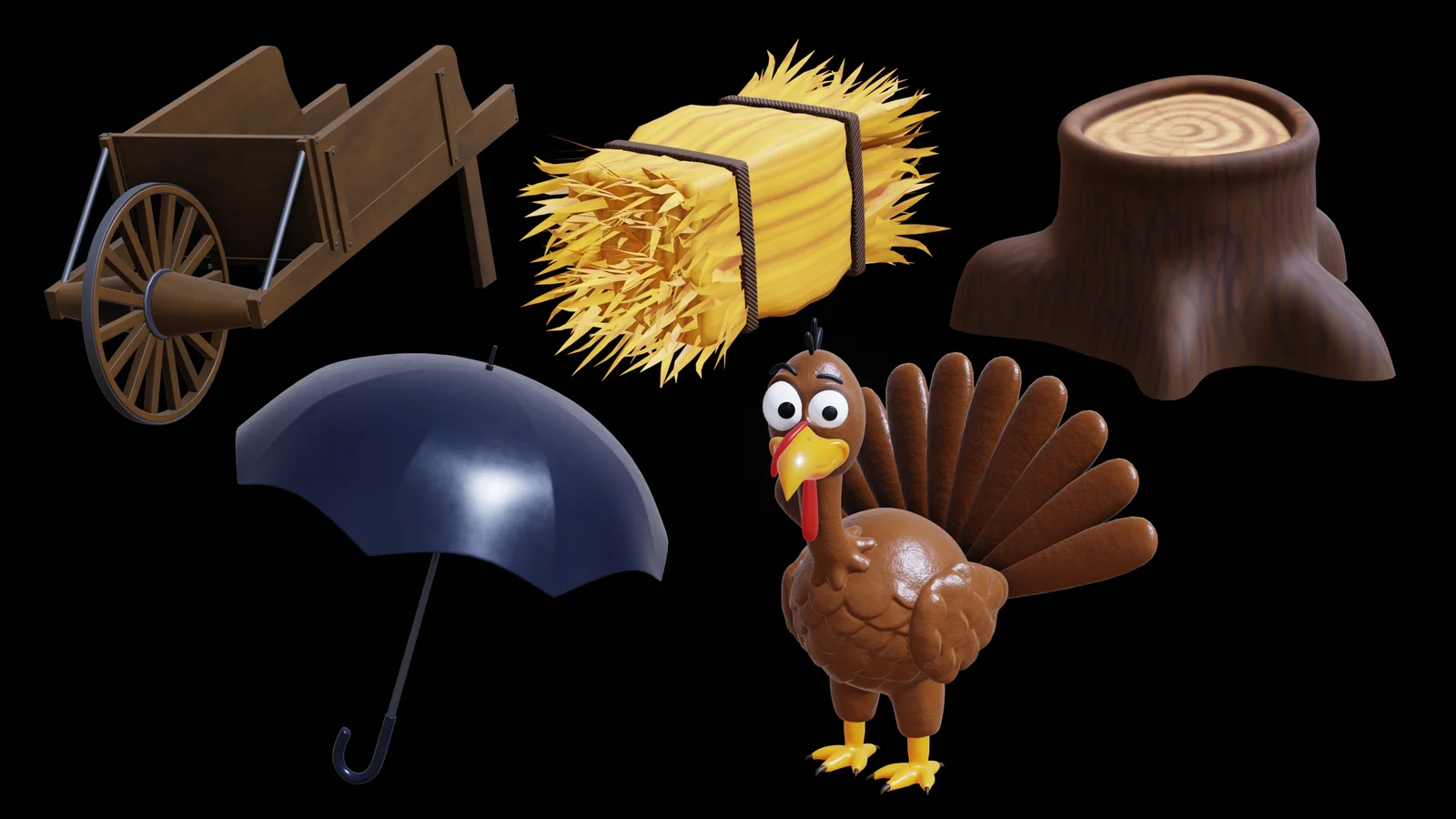 Stylized Fall Autumn Asset Pack screenshot 6