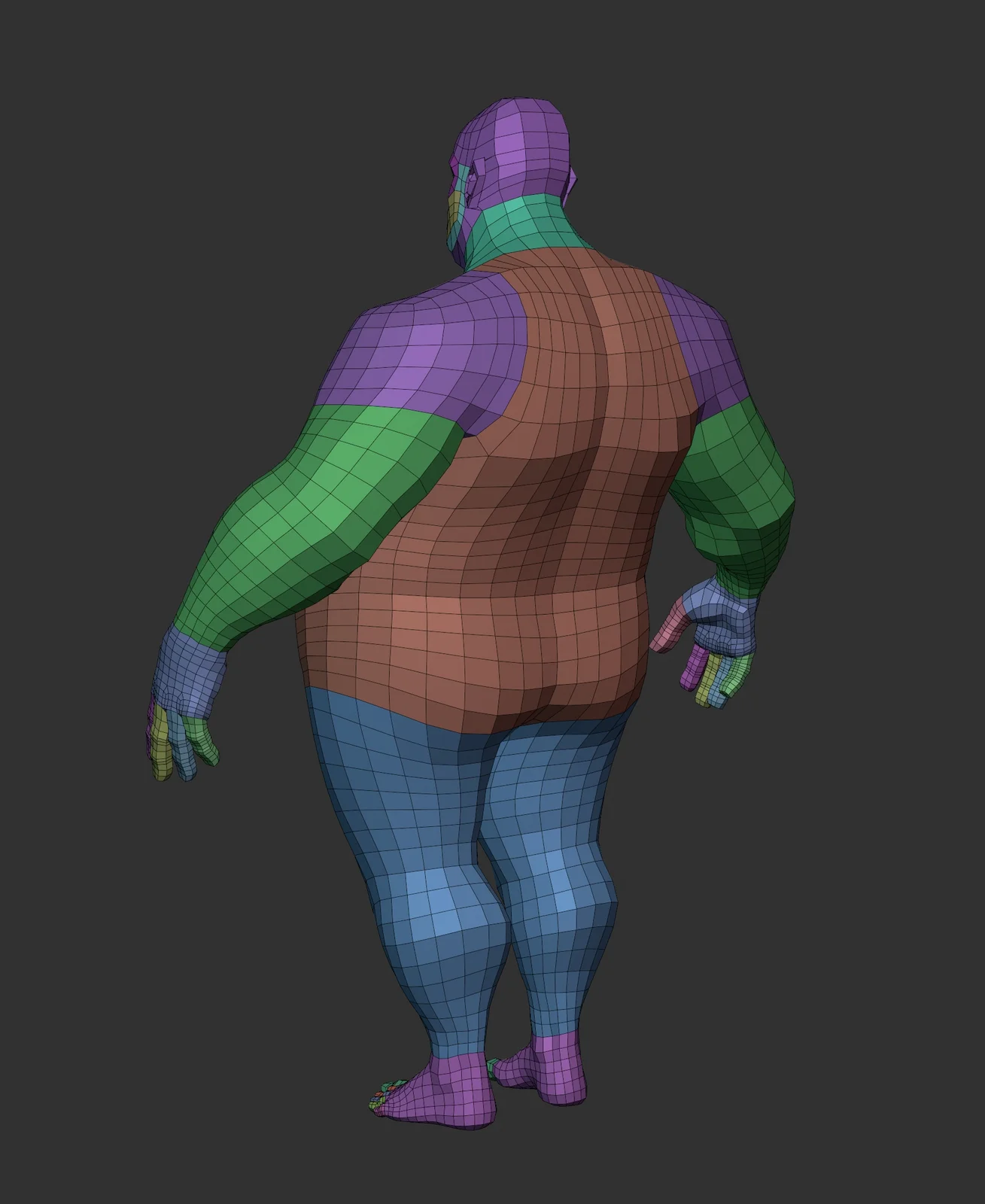 Stylized Fat Lowpoly Basemesh screenshot 7