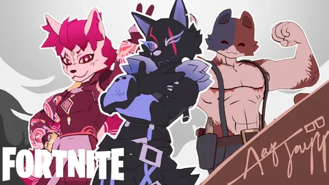 Stylized Fortnite Wave 2 - Blender 3d models